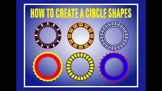 How to create CIRCLE SHAPES/CorelDRAW