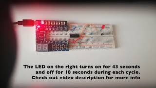 Building an oscillator / clock (astable multivibrator) using logic gates on a bread board