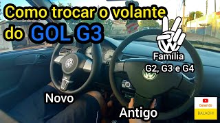 Como trocar o volante do Gol G2,G3 e G4, Parati e Saveiro também...