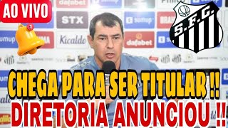 BOMBA !! TERÇA AGITADA !! DIRETORIA ANUNCIOU !! VAI SER TITULAR !! NOTICIAS DO SANTOS HOJE !!!