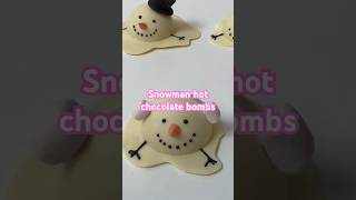 Hot chocolate bombs - snowman #hotchocolate #cocoabombs #chocolate #cake