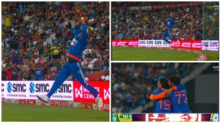 Axar Patel Catch Today Match | Axar Patel Brilliant Catch Vs South Africa Today Match|| India Vs SA