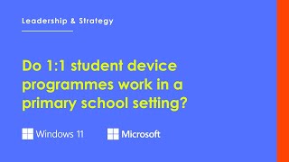 Do 1:1 Student Device Programmes Work In A Primary School Setting?