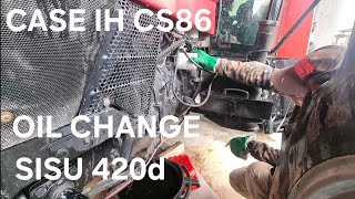 Case cs86 tractor oil change long version