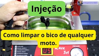 Como limpar o bico injetor de qualquer moto, muito fácil.