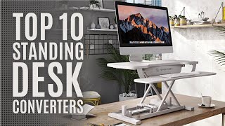 Top 10: Best Standing Desk Converters of 2022 / Sit Stand Up Desk Riser with Keyboard Tray