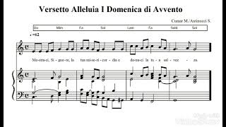 Prima Domenica di Avvento: Alleluia Do Maggiore 1 e Versetto I Domenica di Avvento anno A.