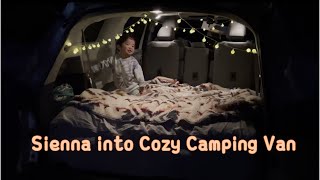 2021 Toyota Sienna Camping Conversion with Airbed Mattress