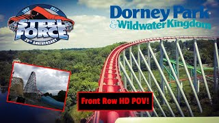 Steel Force Front Row HD Pivothead POV | Dorney Park