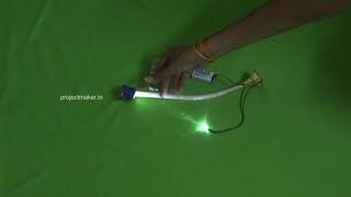 advance data transfer system fiber optic light project | best project topic