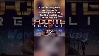 CM Punk recalls his AEW firing.. #wwe #cmpunk #tonykhan #aew #shorts