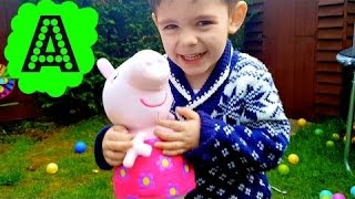 Little Boy Playing with Peppa Pig/My Teddy Bear Song/Best Nursery Rhymes/For Kids/Toddlers