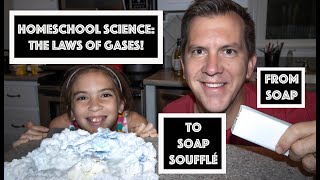 Explaining laws of Gases in Homeschool Science Class with easy kitchen experiments anyone can do.