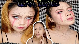 GLAM ZOMBIE MAKEUP TUTORIAL || ZOMBIR MAKEUP LOOK | All About TALA