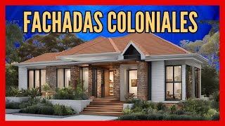 Nuevas FACHADAS de CASAS con estilo COLONIAL Moderno (2024 - 2025)