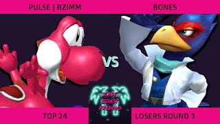 Pulse | BZimm (Yoshi) vs. Bones (Falco) - ECF 174 Top 24 Losers Round 3 SSBM