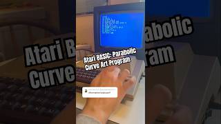 Atari BASIC programming: Parabolic Curve Art, Atari 400 with aftermarket mechanical cherry keyboard