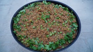 Mater Keema Recipe In Restaurant Style - Making Beef Keema Mater Recipe By Hafiz Naveed