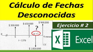 CALCULO DE FECHAS DESCONOCIDAS - Ejercicio # 2.