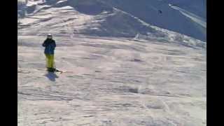 Ischgl 2010 (Optimiert) Schwarze Abfahrt 14a von der "Hohe Wand"  (70%)-Helmkamera MiniDV