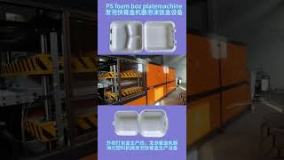 PS foam food box disposable plate food tray take away food conatiner making machine production line