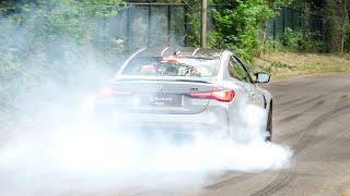 690HP BMW M4 G82 with STRAIGHT PIPE - CRAZY BURNOUTS!