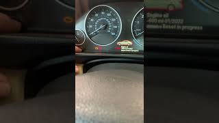 Oil life / change reminder maintenance reset indicator 2014 BMW 328i