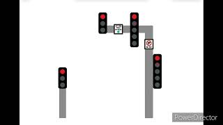 Los Angeles (CA) 5-Section Red Arrow Right Turn Signal Animation