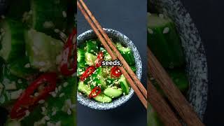 Quick & Refreshing Sesame Cucumber Salad Recipe! #shorts