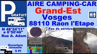 88 Aire Camping-car "Raon-l'étape" Hello!camping-car