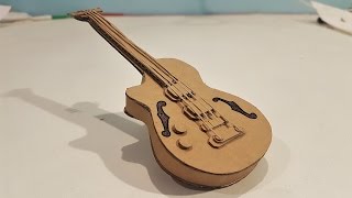 How to make a cardboard Guitar | Simple & professional looking