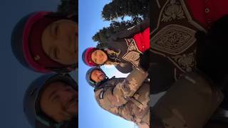 Skiing together ❤️ Kyrgyzstan Ski Resort in Karakol #couple #skiing #couplegoals #kyrgyzstan