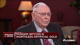 Charlie Munger "Bitcoin is worthless artificial gold... It's a scum-ball activity"