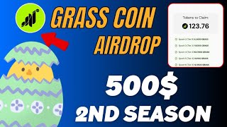 Grass Airdrop Season 2 || How to get Grass Coin Airdrop Season 2 Free || Grass airdrop withdraw