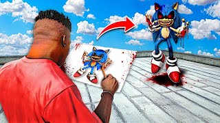 ¡NO DIBUJES A SONIC.EXE EN GTA V! (Mods)