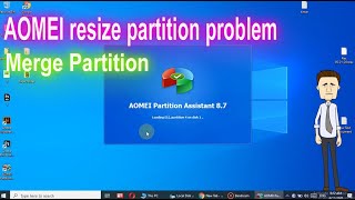 AOMEI cannot resize partition to C, merge partition only