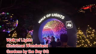 Walk of Lights at Gardens by the Bay’s Christmas Wonderland