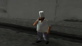 Playing as Leo Teal (Chef) in GTA: Vice City