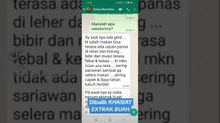 kesaksian DIBALIK KHASIAT EXTRAK BUAH ASLI yg buat sehat lambung dan sariawan serta perbaikan imun