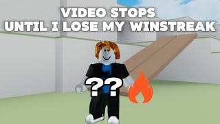 The video stops when i lose my win streak! (Roblox MVSD)