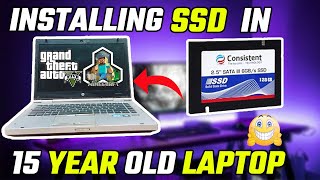 Installing SSD In 15 Year's Old Laptop! ⚡️I Converted OLD Slow Laptop into FAST Like New 🔥