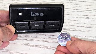 Replace CR2032 Coin Cell Battery in Linear Garage Door Opener - Quick and Easy!