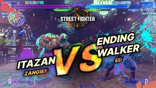 SF6 → Itazan (Zangief) vs Ending Walker (Ed) - Street Fighter 6