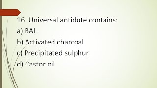 PHARMACOLOGY MCQ - PART1