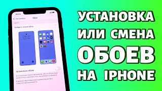 Как поменять обои на iPhone?