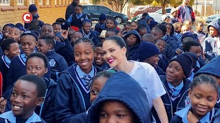 Miss SA Natasha Joubert lights up Mandela Day with school visits