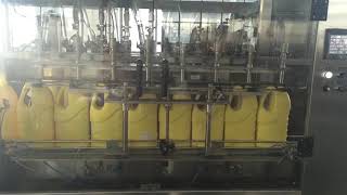 Disinfectant filling line, laundry detergent filling line