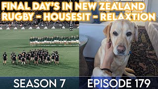 Our final days in New Zealand- 10 months over, lets make the most of it . Housesits & Rugby Matches