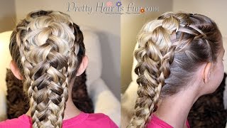 How To: Weaved Dutch Braid {Pancaked Braids} |Pretty Hair is Fun