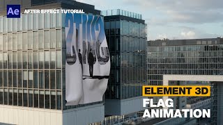 [Element 3D-11]  Flag Animation C4D & After Effects Tutorial ㅣ 엘리먼트 3D 에프터이펙트 튜토리얼